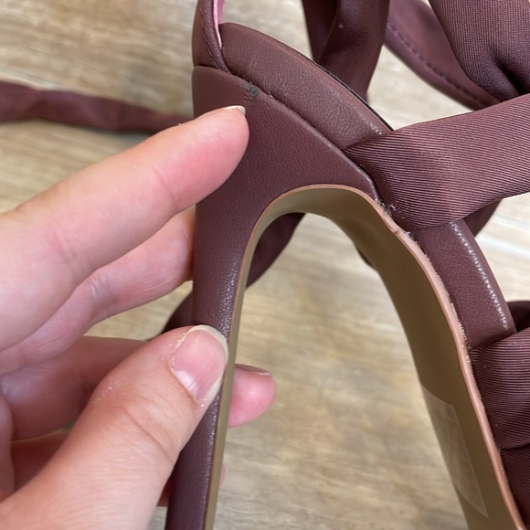 STEVE MADDEN NWOT Size 7.5 Purple “Fabiana” stiletto heels lace-up - Picture 12 of 12